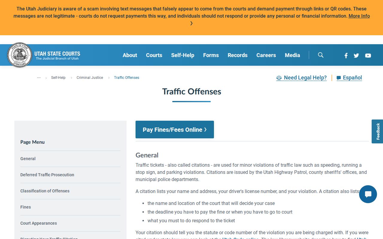 Wasatch County traffic court record decision path