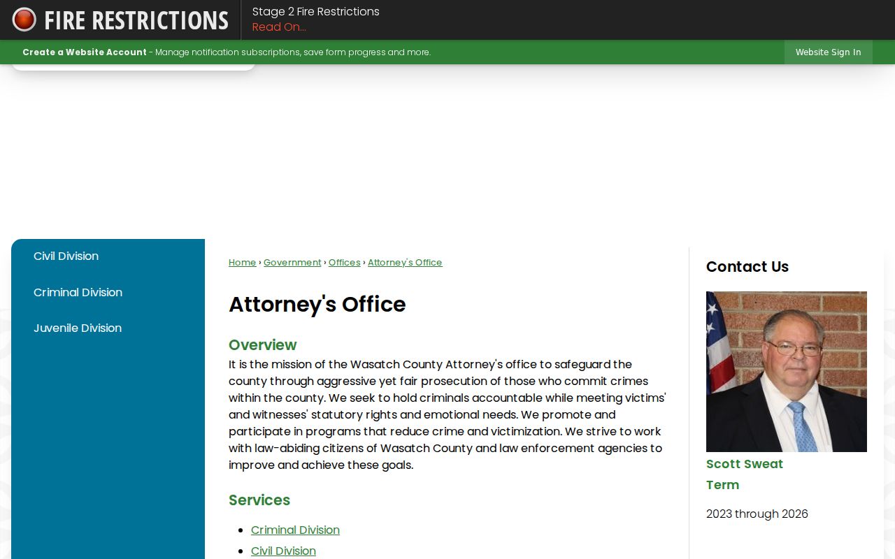 Wasatch County court docket location matrix